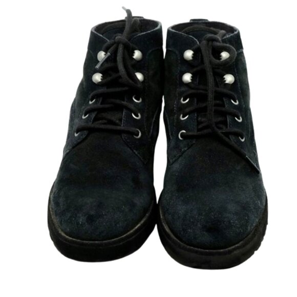 UGG~Bethany Boot~WOMENS CHUKKA BLACK SUEDE SHEARLING SIZE 9 - Picture 4 of 9